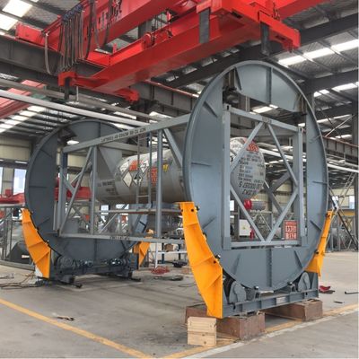 Große automatische Drehrollen ISO Tank Rotator 20ft 40ft Swap ISO Tank Container Rotationsmaschine