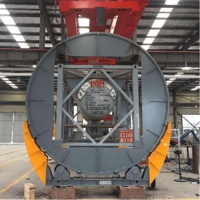 Große automatische Drehrollen ISO Tank Rotator 20ft 40ft Swap ISO Tank Container Rotationsmaschine