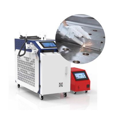 Schweißmaschine mit Faserlaser 1500W 1,5 mm Schweißtiefe Rotlicht Positionierungsgenauigkeit